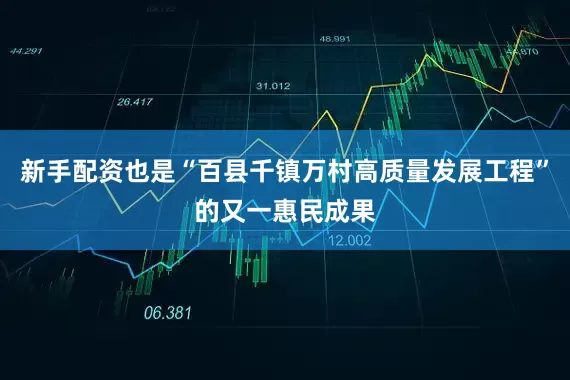 新手配资也是“百县千镇万村高质量发展工程”的又一惠民成果